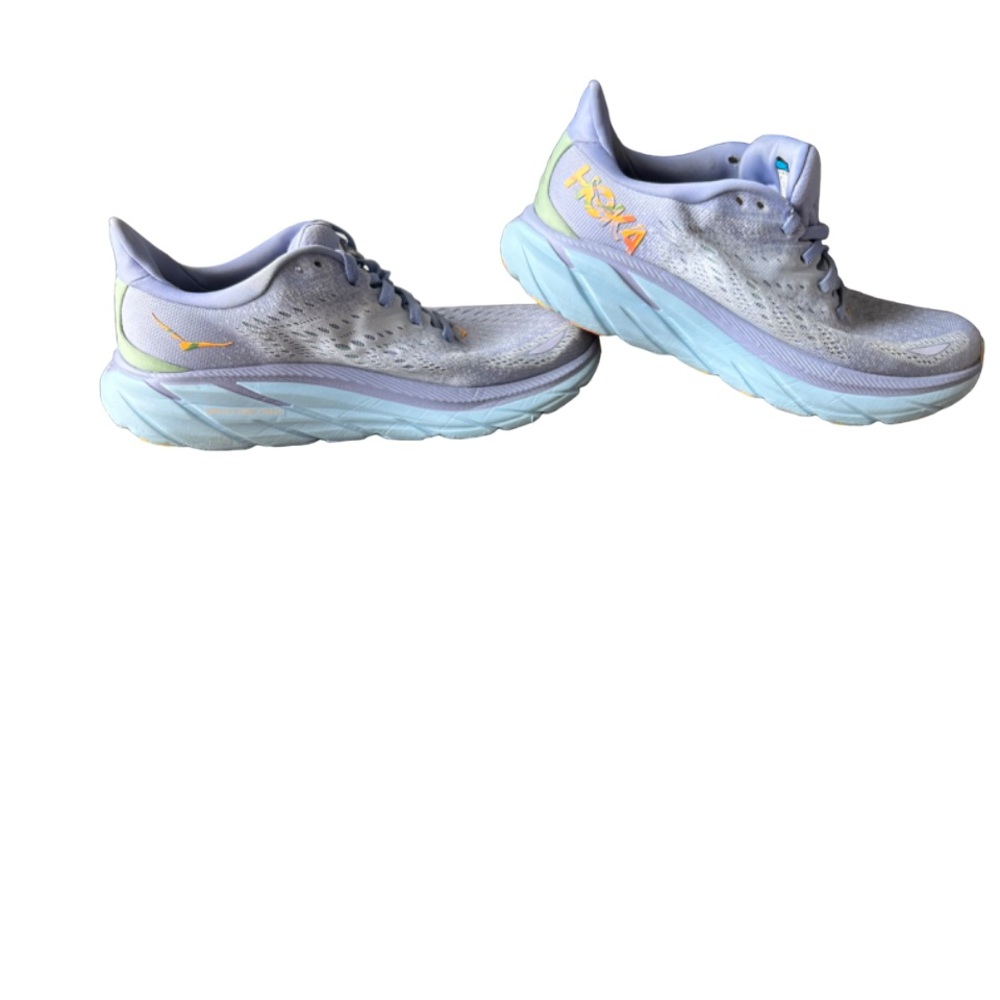 Women’s Hoka Clifton 8 Baby Lavender and Smoke Green
